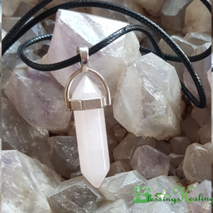 Rose Quartz Point Pendant