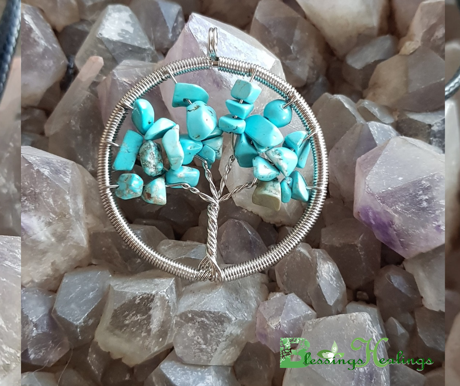 Turquoise Tree of Life Pendant