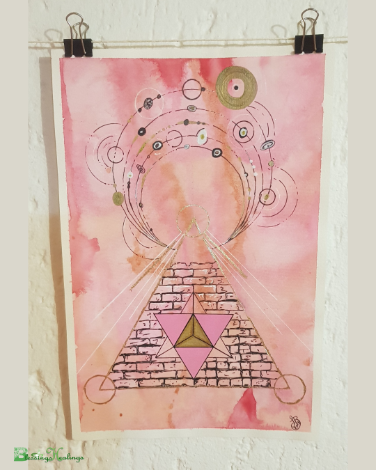 Painting - Sacred Bloom Collection - As Above So Below