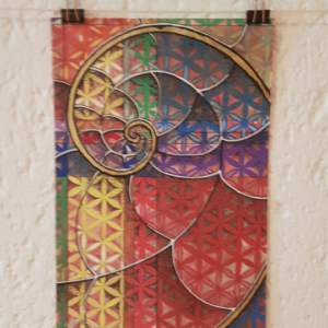 Painting – Sacred Bloom Collection – Golden Ratio Still Refracting “r”