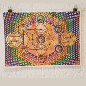 Painting – Sacred Bloom Collection – Metatron’s Fire