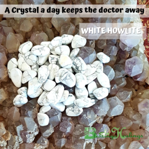 White Howlite ( Tumbled Stone )